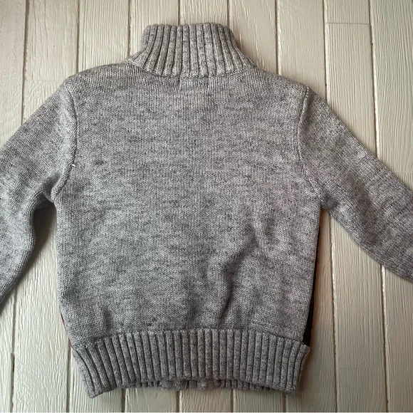 Cat and Jack Red Plaid Lined Sweater Size 18 Months - Picture 4 of 6